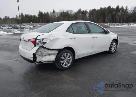2016 Toyota Corolla Le from USA, damaged, VIN 5YFBURHE1GP438480